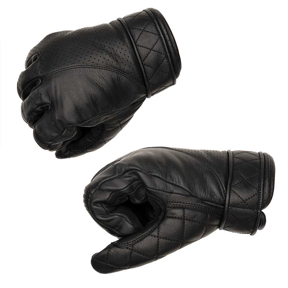 Short cuff 2025 leather motorcycle gloves