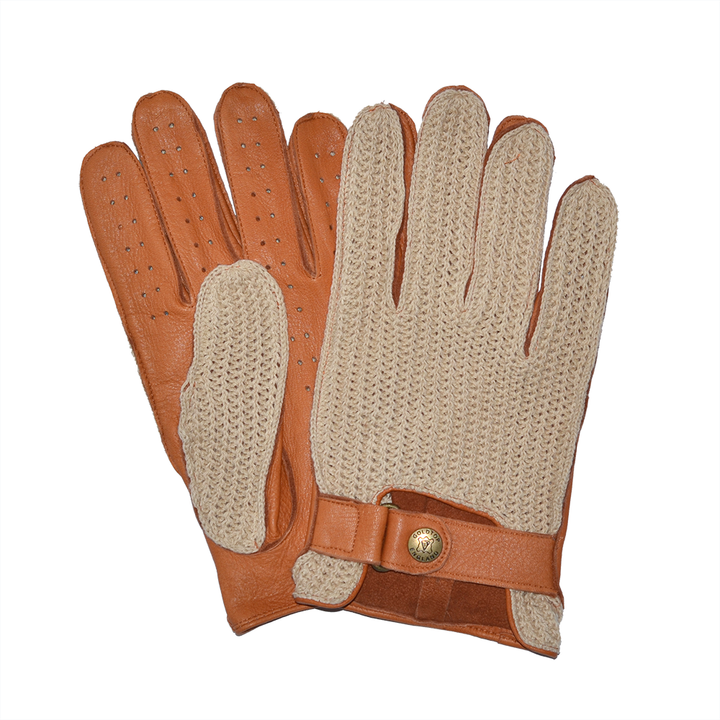 Deerskin Leather String Back Driving Gloves