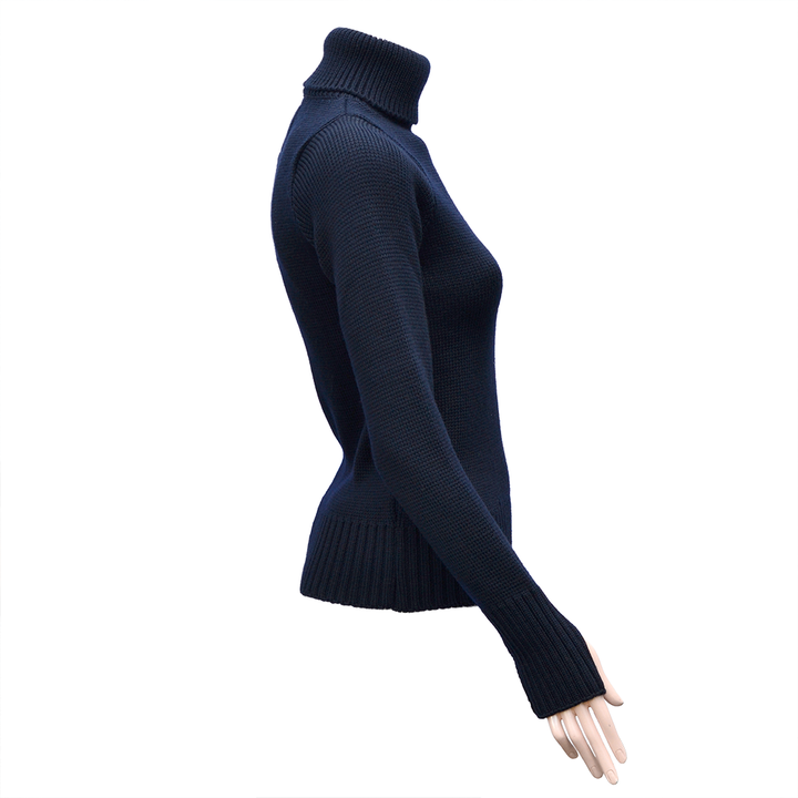 Women's Merino Wool Fitted Submariner Sweater