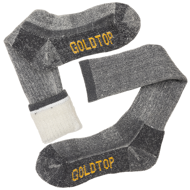 Goldtop | 75% Merino Wool Socks - Long Terry Weave Motorcycle Socks