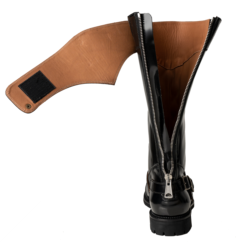 Tall leather motorcycle boots for men sales