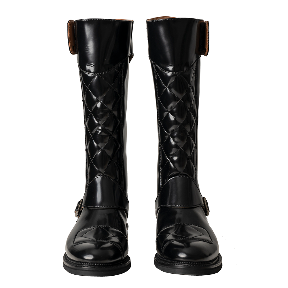 Tall leather motorcycle boots for men sales