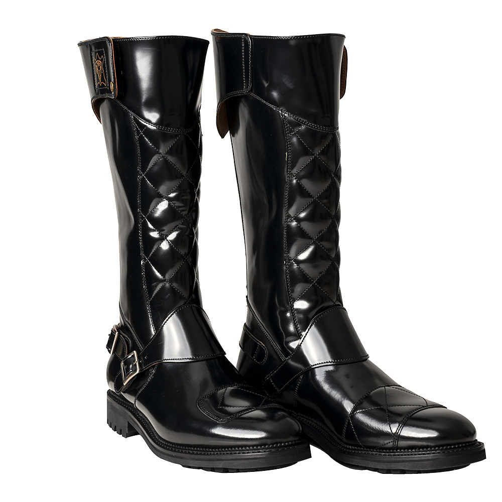 Goldtop | The Quilted Trophy Motorcycle Boots Goldtop | The Quilted Trophy Motorcycle Boots