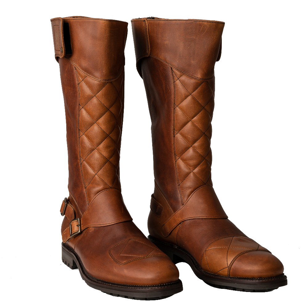 The Quilted Trophy Motorcycle Boots